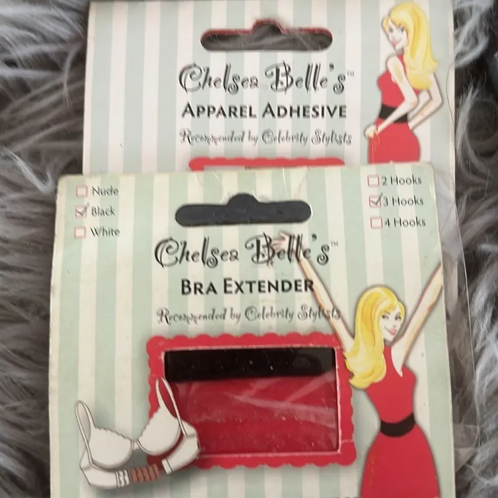 Makeup Brushes + Hair Clips Set | Bra Extenders, Apparel Tape, Beauty Kit